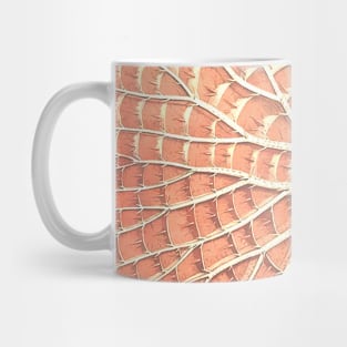 pink leaf Mug